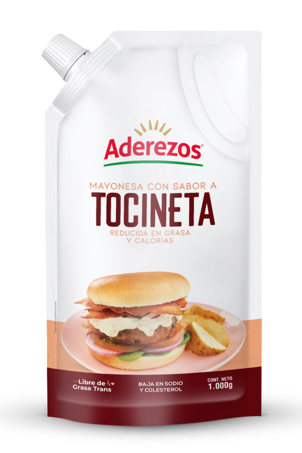 MAYONESA SABOR TOCINETA ADEREZOS 1000G