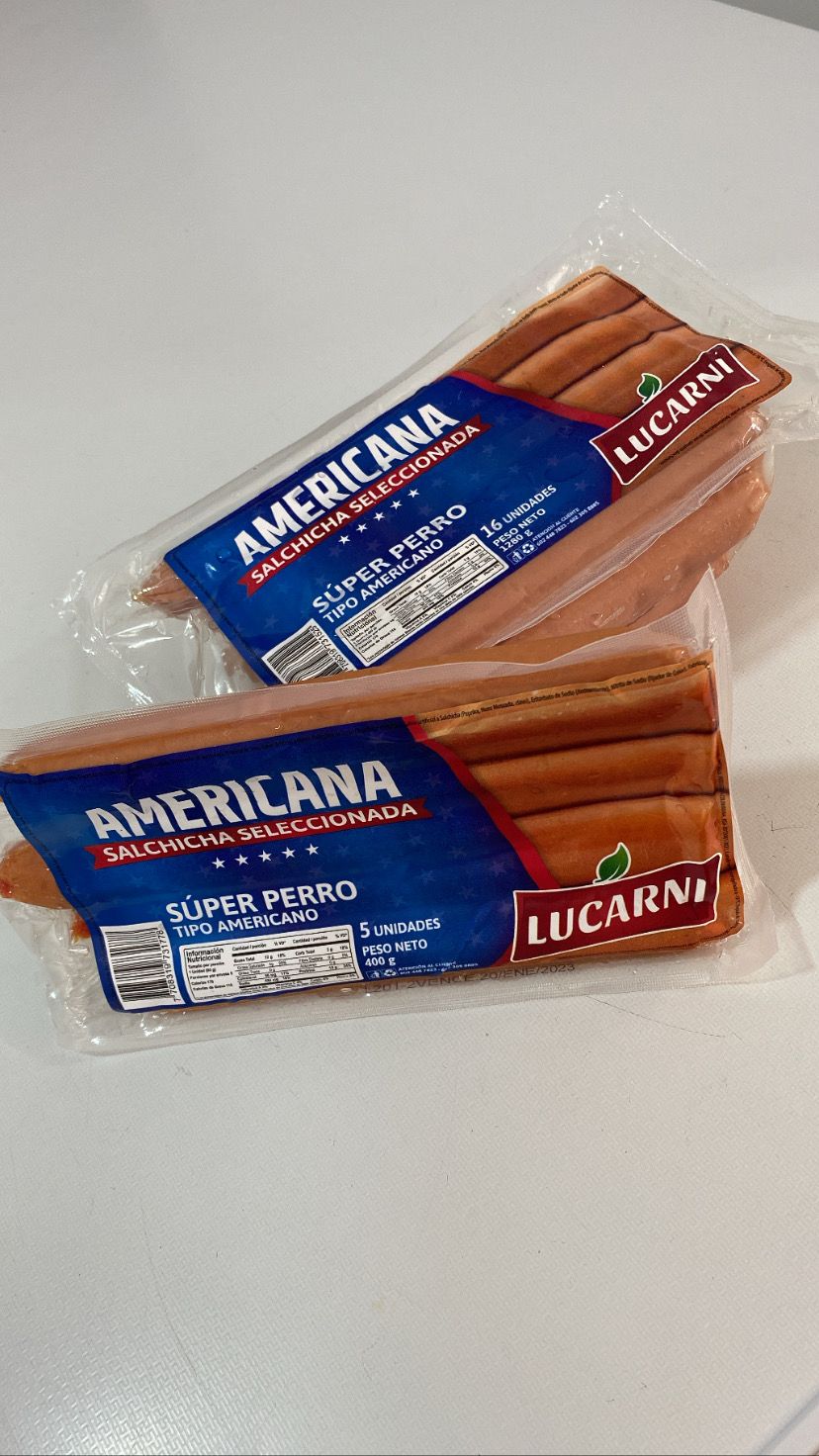 SALCHICHA AMERICANA X 1280G X 16UND