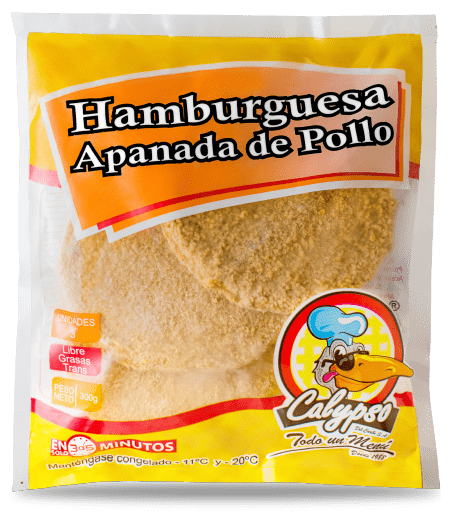 HAMBURGUESA DE POLLO APANADO X 3UND