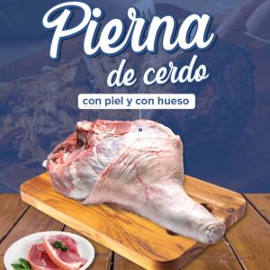 PIERNA DE CERDO CON PIEL Y CON HUESO PV