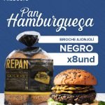 PAN HAMBURGUESA BRIOCHE X8UND