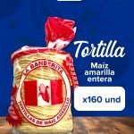 TORTILLA MAIZ AMARILLA ENTERA X 160UND