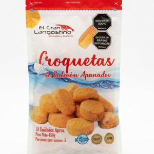 Croquetas de salmón apanadas